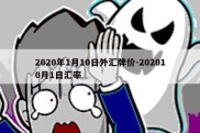 2020年1月10日外汇牌价-202010月1日汇率