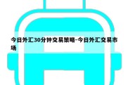 今日外汇30分钟交易策略-今日外汇交易市场