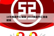 18年我国外汇储备-2018我国外汇储备规模