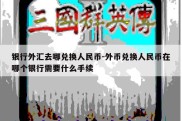 银行外汇去哪兑换人民币-外币兑换人民币在哪个银行需要什么手续