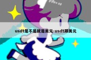 usdt是不是就是美元-usdt跟美元