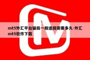 mt5外汇平台骗局一般追回需要多久-外汇mt5软件下载