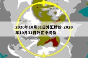 2020年10月31日外汇牌价-2020年10月31日外汇中间价