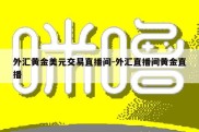 外汇黄金美元交易直播间-外汇直播间黄金直播