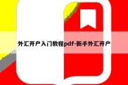 外汇开户入门教程pdf-新手外汇开户