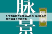 APP怎么把外汇换成人民币-app怎么把外汇换成人民币汇款