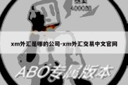 xm外汇是哪的公司-xm外汇交易中文官网