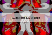 boc外汇牌价-boc 汇率牌价