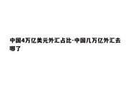 中国4万亿美元外汇占比-中国几万亿外汇去哪了