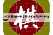 外汇交易法则知识总结-外汇交易法则知识总结图