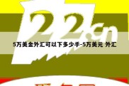 5万美金外汇可以下多少手-5万美元 外汇