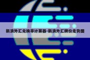 新浪外汇兑换率计算器-新浪外汇牌价走势图