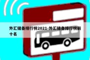 外汇储备排行榜2021-外汇储备排行榜前十名