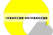 5万美金外汇额度-每年5万美金外汇额度