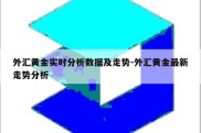 外汇黄金实时分析数据及走势-外汇黄金最新走势分析