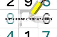 今日外汇价格表日元-今日日元外汇卖出价