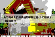 外汇新手入门应该经历哪些过程-外汇新手入门视频教程