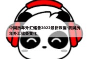 中国历年外汇储备2022最新数据-我国历年外汇储备变化