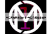 外汇历史数据怎么看-外汇交易记录查询