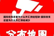 国际收支逆差为什么外汇供给短缺-国际收支逆差为什么外汇供给减少