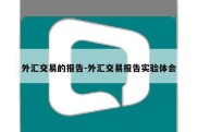 外汇交易的报告-外汇交易报告实验体会