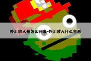 外汇收入是怎么回事-外汇收入什么意思