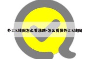 外汇k线图怎么看涨跌-怎么看懂外汇k线图