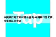 中国银行外汇实时牌价查询-中国银行外汇牌价实时汇率查询