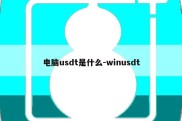 电脑usdt是什么-winusdt