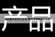 国内最大的外汇论坛-国内有哪些外汇论坛