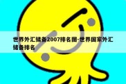 世界外汇储备2007排名图-世界国家外汇储备排名