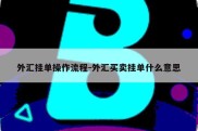 外汇挂单操作流程-外汇买卖挂单什么意思