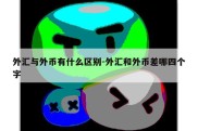 外汇与外币有什么区别-外汇和外币差哪四个字