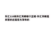 外汇110和外汇天眼哪个正规-外汇天眼是民营的还是官方发布的