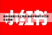 最新中国银行外汇牌价-最新中国银行外汇牌价走势图