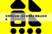 全球外汇储备2023-全球外汇储备占比排名