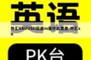 外汇XAUUSD后面m是什么意思-外汇sn