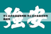 外汇日内交易趋势判断-外汇日内交易怎样判断趋势